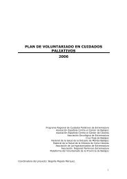 PLAN DE VOLUNTARIADO EN CUIDADOS PALIATIVOS ... - ORCPex