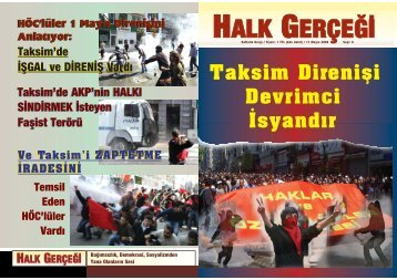 Taksim 1 May›s Alan›d›r!