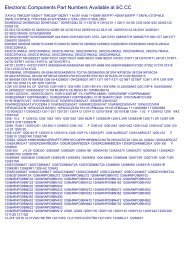 Electronic Components Part Numbers Available At Iiic Cc