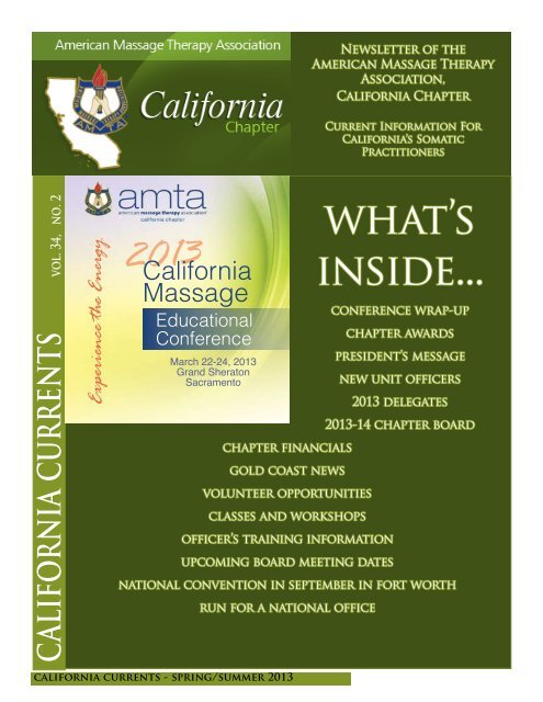 Spring/Summer 2013 - AMTA California Chapter