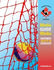 Media Guide MÃ©dia - Water Polo Canada