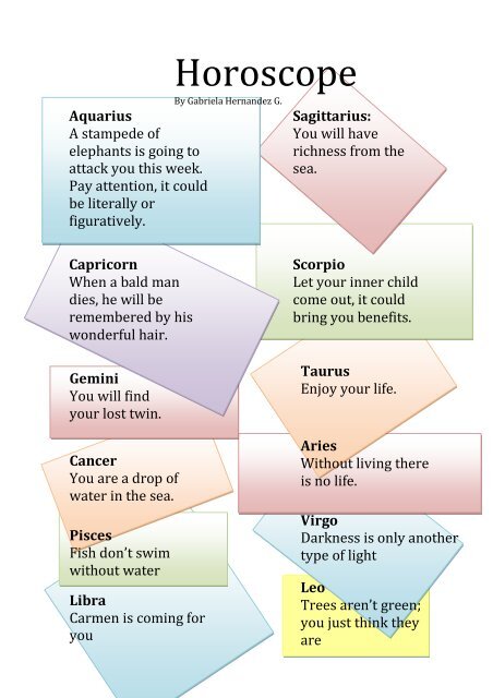 Ohroscope Horoscope