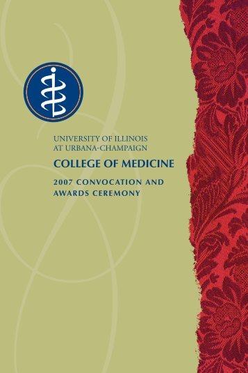 Convo 07 Program.indd - College of Medicine - University of Illinois ...