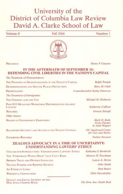 Download Electronic Version - UDC Law Review