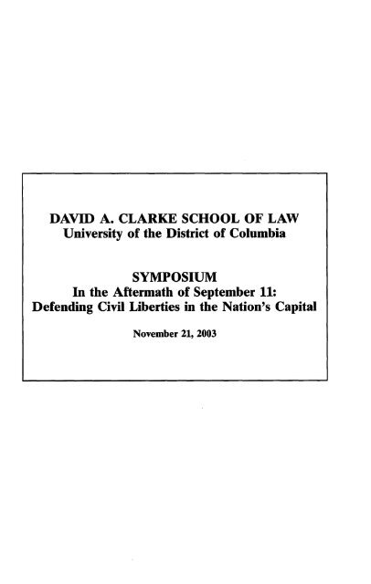 Download Electronic Version - UDC Law Review