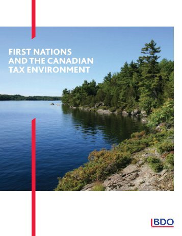first nations and the canadian tax environment - BDO Canada