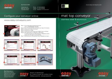 mat top conveyor - easy systems