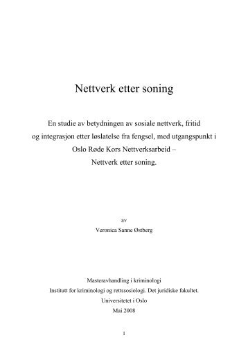 Nettverk etter soning