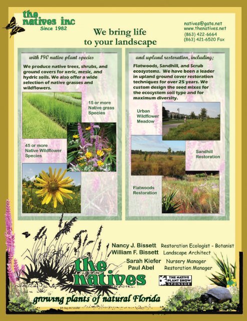 Native Plant & Service Directory - Florida Association of Native ...