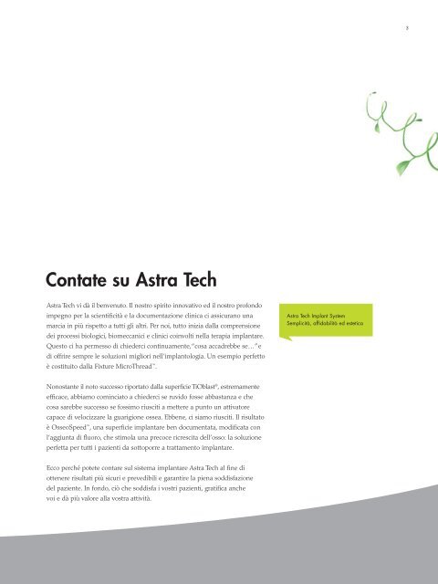 astra Osseospeed 3, page 1-20 @ Normalize - Astra Tech
