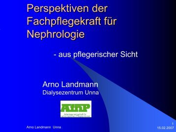 Landmann - Perspektiven der Fachpflegekraft - WB-nephro.de
