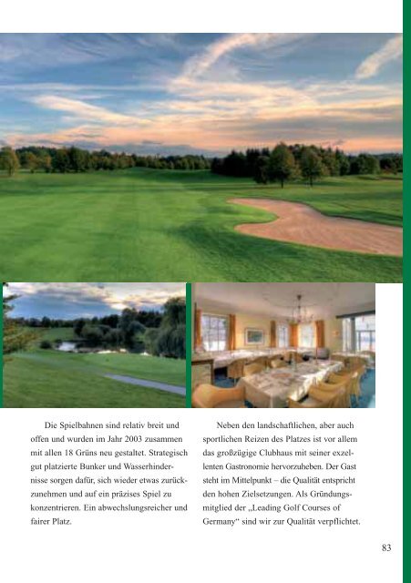 +43(0) - Leading Golf Courses of Germany