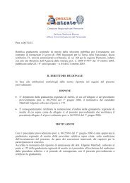 Provvedimento rettifica - Direzione regionale Piemonte - Agenzia ...