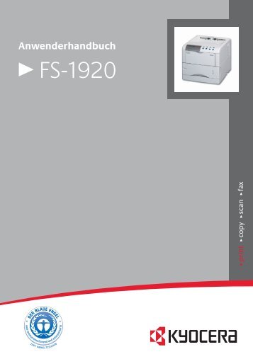 FS-1920 Anwenderhandbuch.pdf - Kyocera