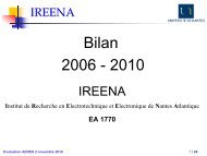 Bilan IREENA - IETR