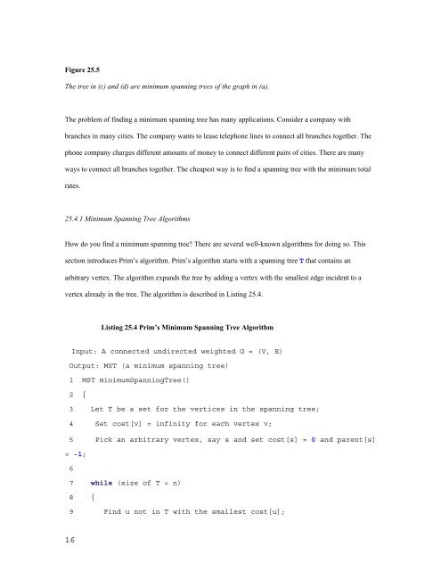 CHAPTER 25 Weighted Graphs and Applications Objectives â¢ To ...