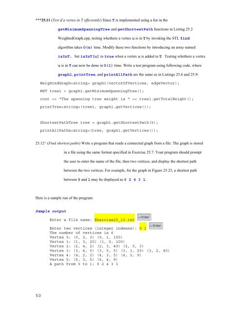 CHAPTER 25 Weighted Graphs and Applications Objectives â¢ To ...