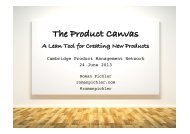 Overview of the Product Canvas - Roman Pichler