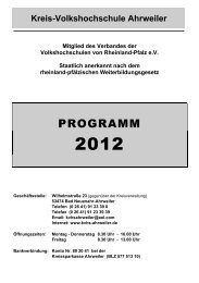 PROGRAMM - KVHS Ahrweiler