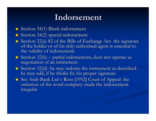 Negotiable Instrument