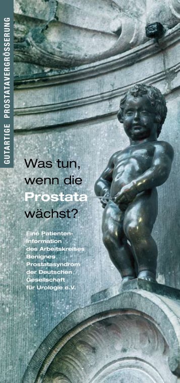 Was tun, wenn die Prostata wÃ¤chst?