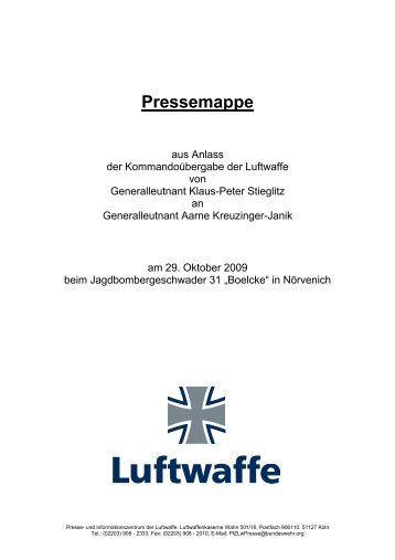 Pressemappe - Luftwaffe