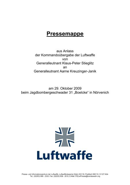 Pressemappe - Luftwaffe