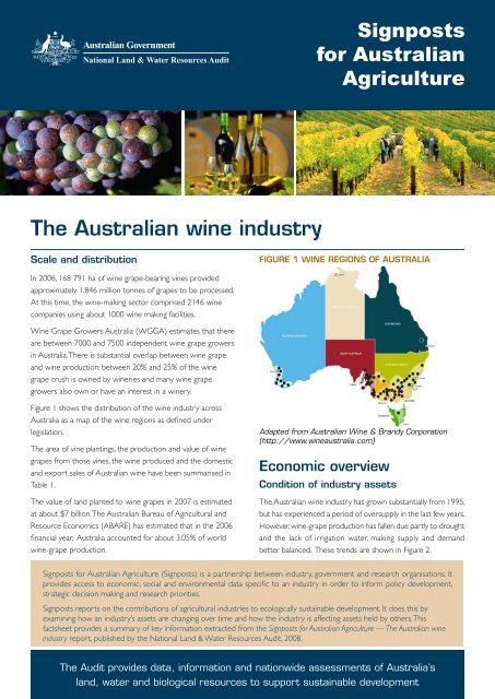 the Australian wine industry - Land and Water Australia