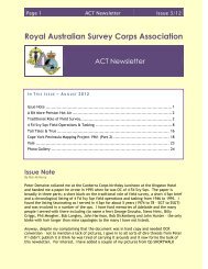 Royal Australian Survey Corps Association - Rasurvey.org
