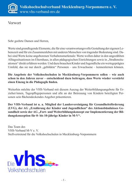 Volkshochschulverband Mecklenburg-Vorpommern e. V.