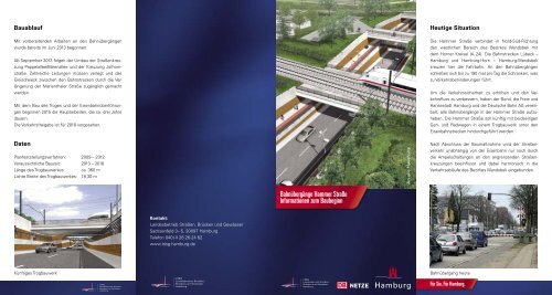 BahnÃ¼bergÃ¤nge Hammer StraÃe Informationen zum Baubeginn