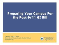 Preparing Your Campus For the Post-9/11 GI Bill 9/11 GI Bill