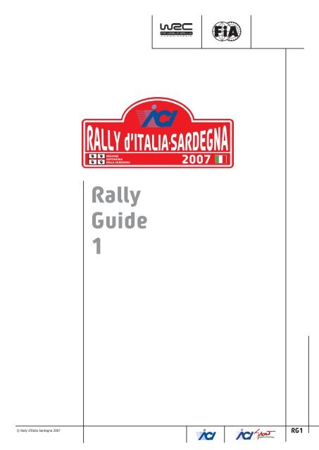 scarica la rally guide 1 - Rally Italia Sardegna