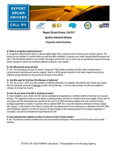 Ignition Interlock Devices - the City of Lompoc!