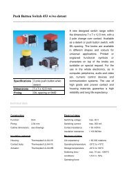 Push Button Switch 453 w/wo detent