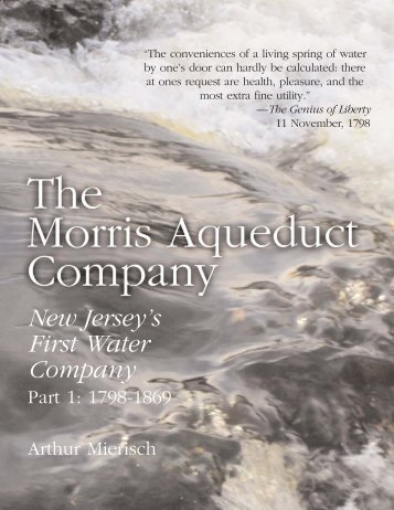 The Morris Aqueduct Company - Garden State Legacy