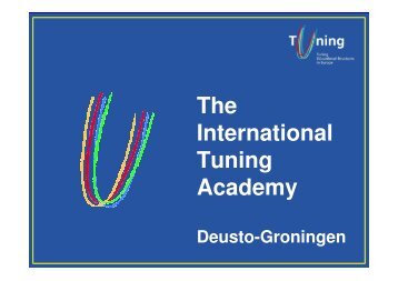 The International Tuning Academy - tuning project