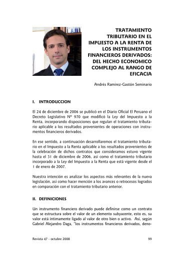 tratamiento tributario en el impuesto a la renta de los ... - Ipdt.org