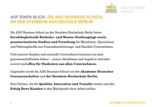 Kontaktdaten abschicken - ADG Business School