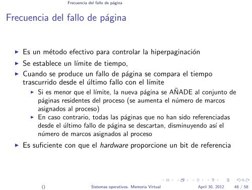 Sistemas operativos. Memoria Virtual