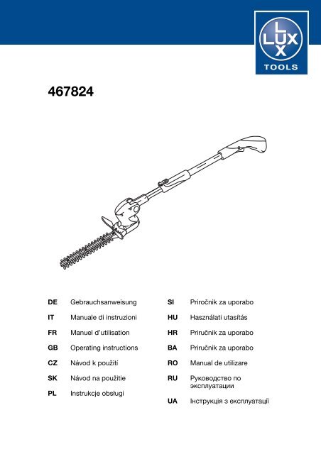 DE Gebrauchsanweisung IT Manuale di ... - Emil Lux GmbH & Co. KG