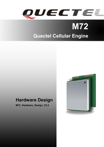 M72 Quectel Cellular Engine Hardware Design - Eddy Wireless