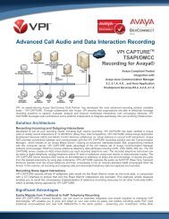 Advanced Call Audio and Data Interaction Recording - VPI