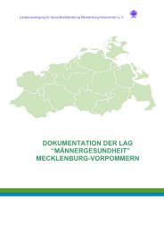 DOKUMENTATION DER LAG “MÄNNERGESUNDHEIT”