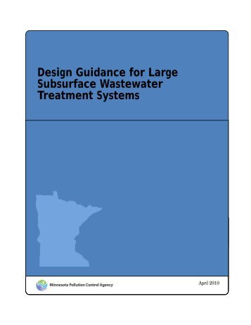 MPCA Design Guidance for Large Subsurface Wastewater ...