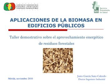 aplicaciones de la biomasa en edificios pÃºblicos - Altercexa