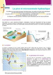 La pico et microcentrale hydraulique - Espace Info Energie Pays de ...