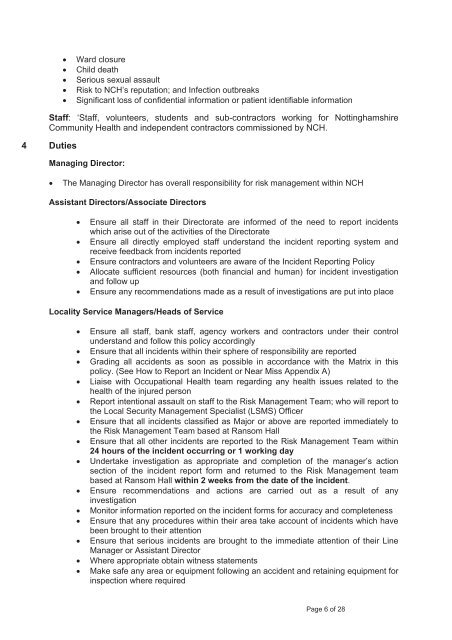 Session 3 - Incident Reporting Policy - Health Partnerships Learning ...