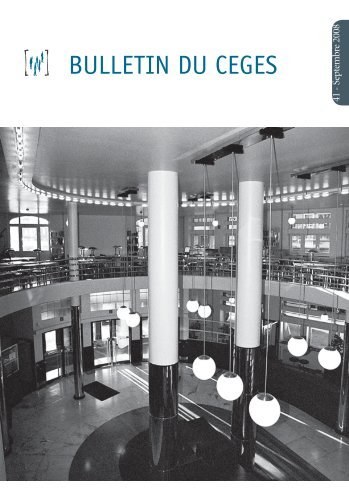 BULLETIN DU CEGES - Centre for Historical Research and ...