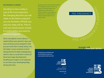 Pre Pregnancy Brochure